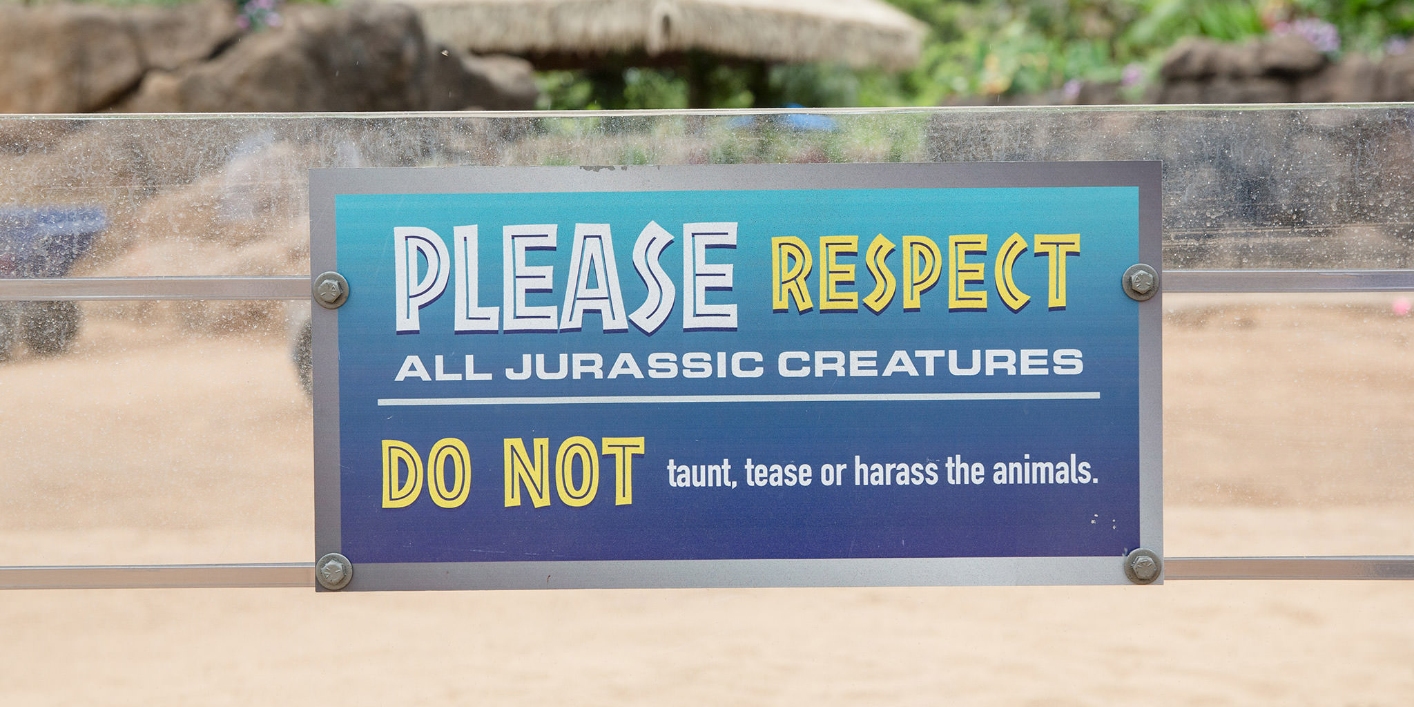 Gentle Giants Petting Zoo Respect Signage