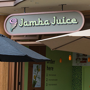Sign outside of Jamba Juice