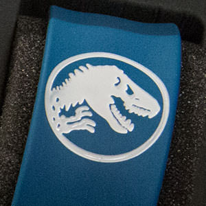 Scanband with Jurassic World dinosaur logo